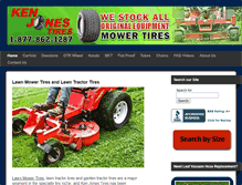 Tablet Screenshot of buylawnmowertires.com